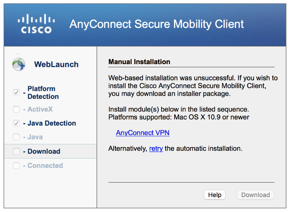 Cisco Anyconnect Secure Mobility Client Desktop App