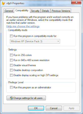 Microsoft Visual Foxpro Windows 7